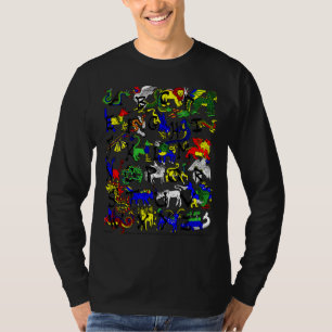 T-shirt Alphabestiary avec la copie arrière
