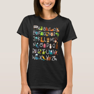 T-shirt Alphabet Animal Abcs Apprendre Les Enfants Commenc
