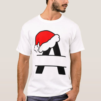 T-shirt Alphabet de Noël cool 'A' Design sur les garçons' 