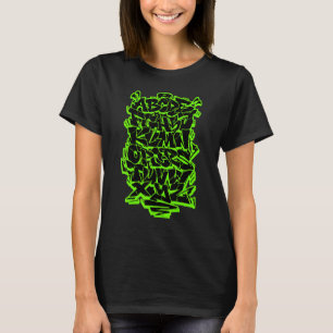 T-shirt Alphabet Graffiti Wildstyle Hip Hop Rue Urbain