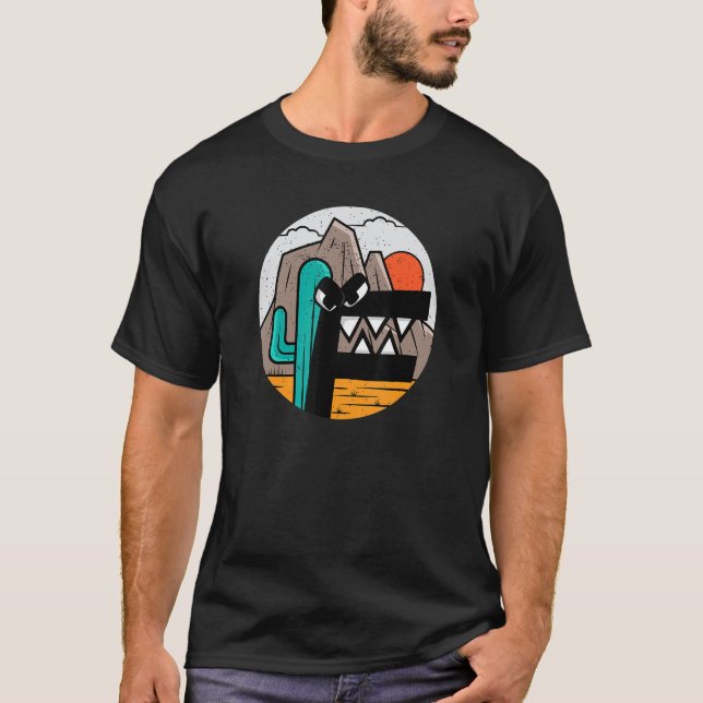 T-shirt Alphabet Lore de costume Sunset Desert Cactus Vill (Devant)