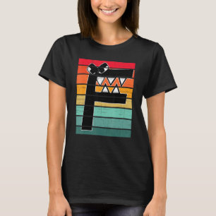 T-shirt Alphabet Lore f Retro Sunset Costume pour garçons 