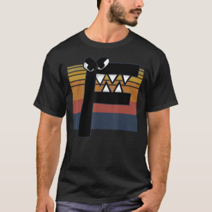 T-shirt Alphabet Lore f Retro Sunset Costume pour garçons