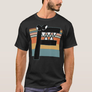 T-shirt Alphabet Lore f Retro Sunset Costume pour garçons 
