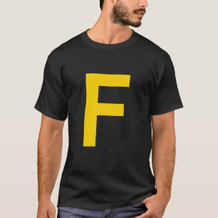 T-shirt Alphabet majuscule lettre F