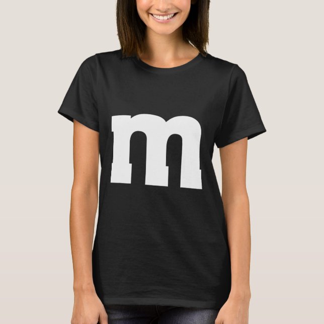 T-shirt Alphabet majuscule M (Devant)