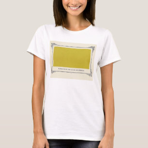 T-shirt Alphonse Allais, April Fools, Jaune, Art Abstrait
