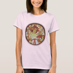 T-shirt Alphonse Mucha - Étoile blanche