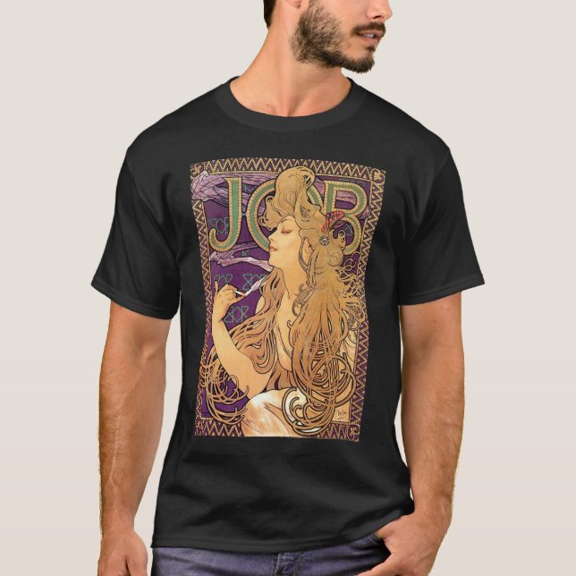 T-shirt Alphonse Mucha , JOB (Devant)