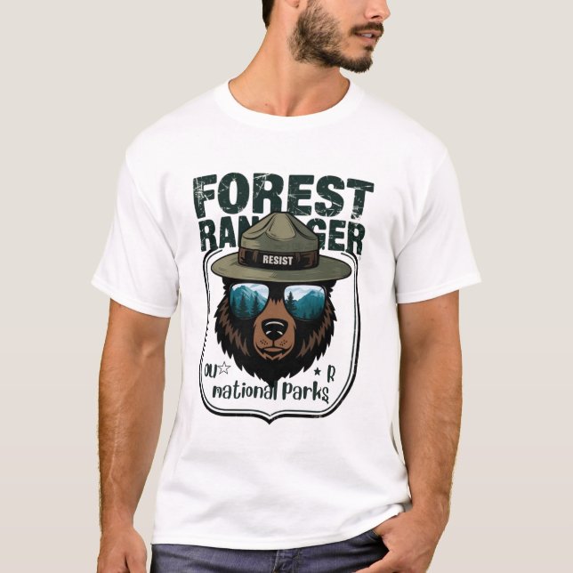 T-shirt Alt National Park Service Resist - Protégez nos US (Devant)