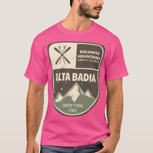T-shirt Alta Badia Dolomite Mounts Italie