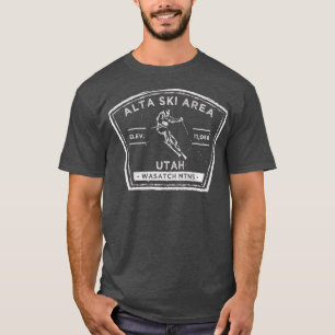 T-shirt Alta Utah Ski De Neige