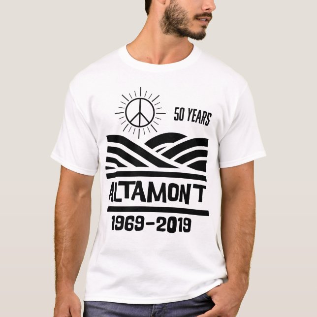 T-shirt Altamont Speedway 1969-2019 50th Anniversary  (Devant)