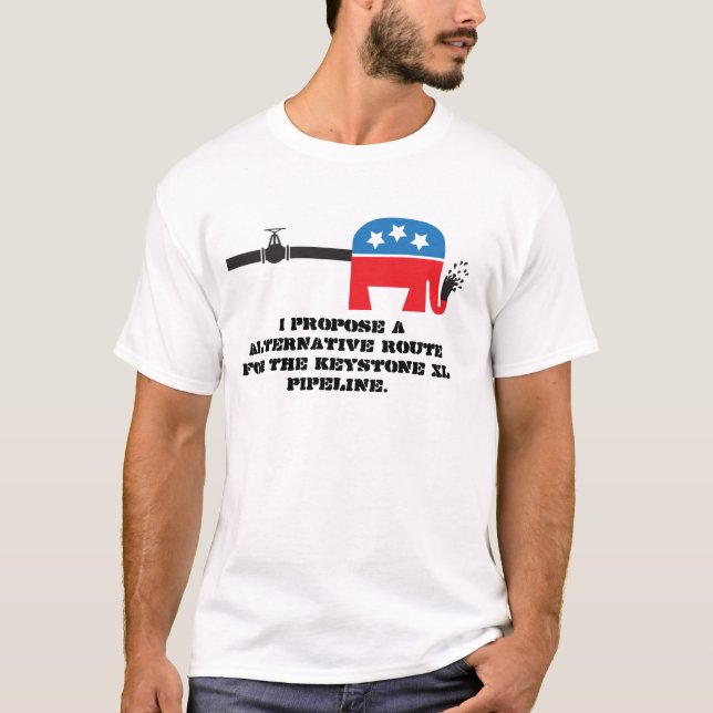 T-shirt alternative trapézoïdale de canalisation de XL (Devant)