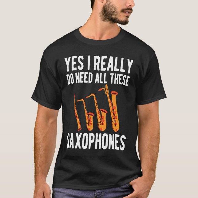 T-shirt Alto Baritone Saxophone Reeds Tenor Soprano Saxoph (Devant)
