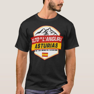 T-shirt Alto De L'Angliru Cyclisme Espagne
