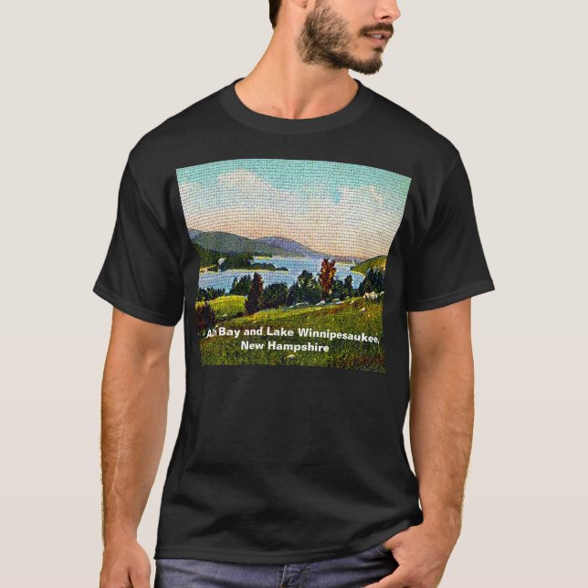 T-shirt Alton Bay et Lake Winnipesaukee, New Hampshire (Devant)