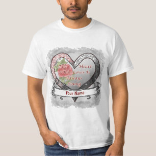 T-shirt Always Young Silver Heart