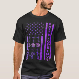 T-shirt Alzheimer Sensibilisation Foi Espérance Amour Pour