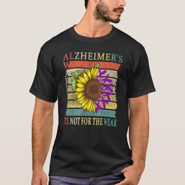 T-shirt Alzheimers Warrior (Devant)