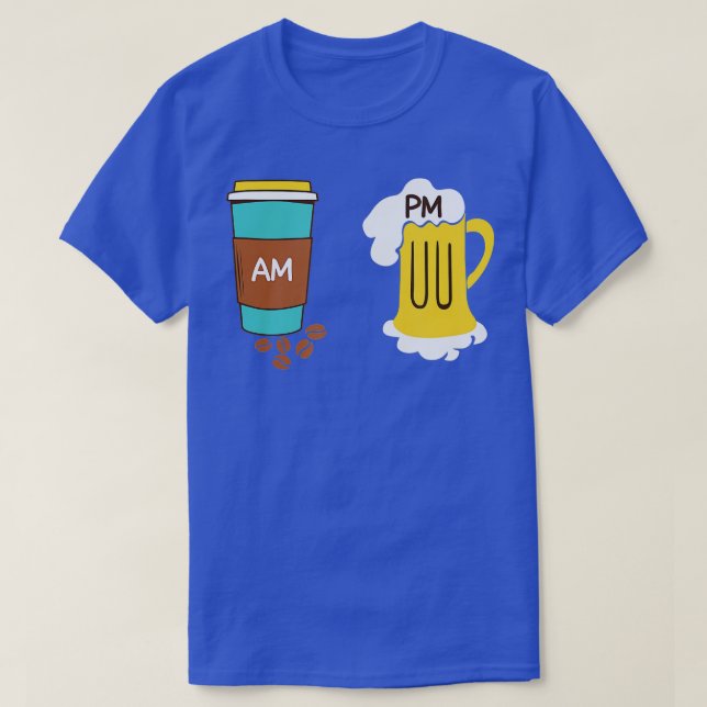 T-shirt AM Coffee PM Win - 28 (Design devant)