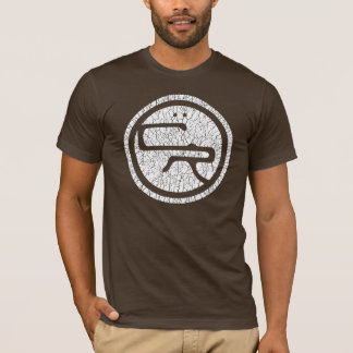 T-shirt AM $$etAPP T de base - blanc/brun