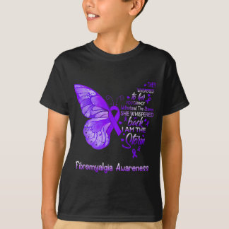 T-shirt Am Le Papillon de sensibilisation à la Fibromyalgi