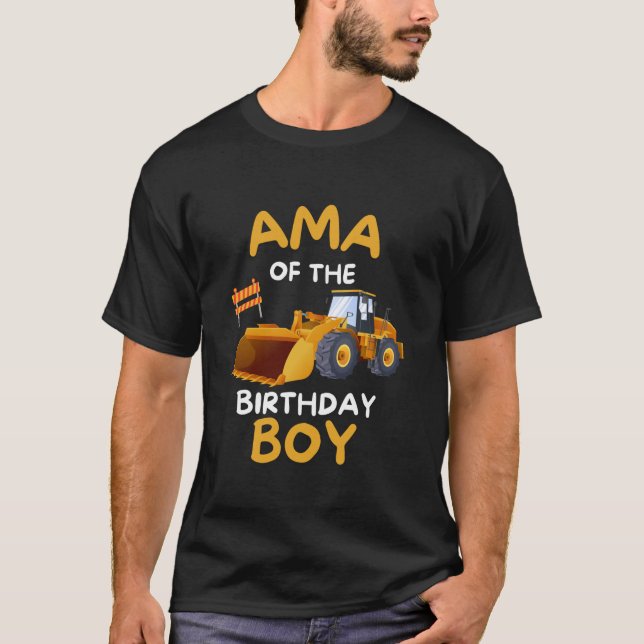 T-shirt AMA du conducteur de camion de construction de gar (Devant)
