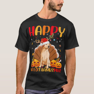 T-shirt Amant Chien Drôle Happy Golden Retriever Chien Bon