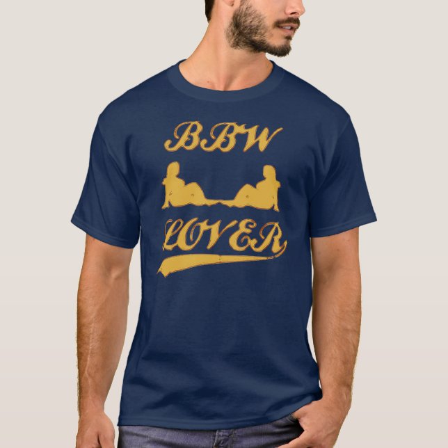 T-shirt AMANT de BBW (grande belle femme) (Devant)