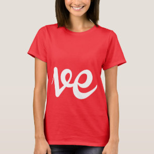 T-SHIRT AMANT ÉCRIVANT JUSTE - BLANC - .PNG