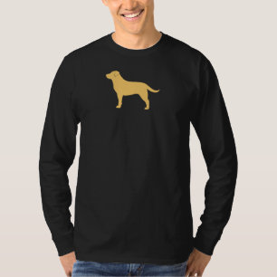 T-shirt Amant jaune de laboratoire de silhouette de