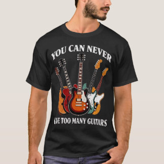 T-shirt Amant Joueur de Guitare Basse Acoustique Électriqu