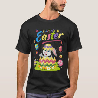 T-shirt Amant lapin de lapin Oeuf de Pâques mignon lapin J