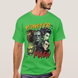 T-shirt Amant Monstre Effrayant Horreur Vampire Frankenste
