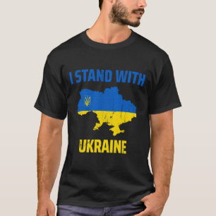 T-shirt Amant ukrainien Je suis avec l'Ukraine