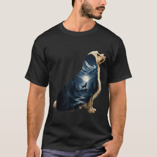 T-shirt Amateur d'art de montagne au clair de lune Maltipo