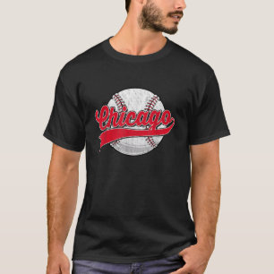 T-shirt Amateur de baseball vintage de Chicago Joueurs pou
