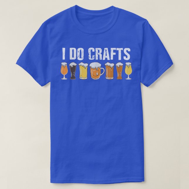 T-shirt Amateur de bière artisanale Je fais de l'artisanat (Design devant)