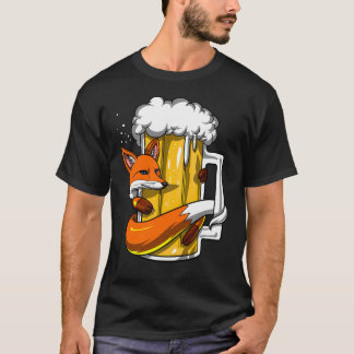 T-shirt Amateur de bière renard