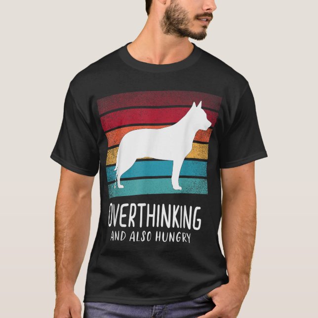 T-shirt Amateur de Blue and Red Heeler Meilleur chien de b (Devant)