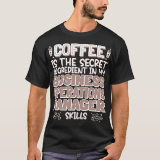 T-shirt Amateur de café Business Operations Manager