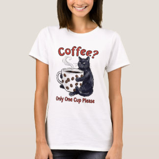 T-shirt Amateur de café chat Sarcasme
