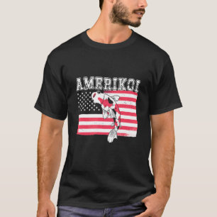 T-shirt Amateur de carpes Koi Japonais Amerikoi Nishikigoi