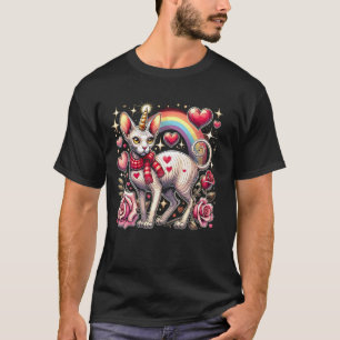 T-shirt Amateur de chat de la Saint-Valentin Amateur de ch
