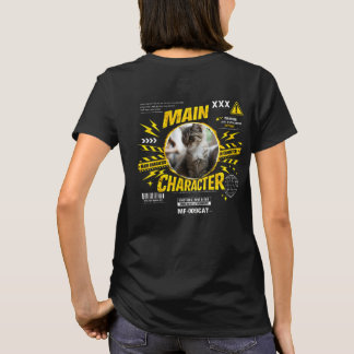 T-shirt Amateur de chat personnage principal personnalisé