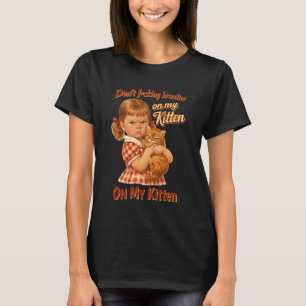 T-shirt Amateur de chat sarcastique Ne respire pas sur mon
