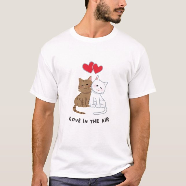 T-shirt amateur de chats (Devant)