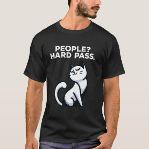 T-shirt Amateur de chats introverti drôle passe difficile