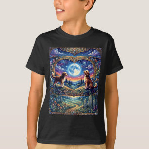 T-shirt Amateur de chien doodle de montagne aventure natur